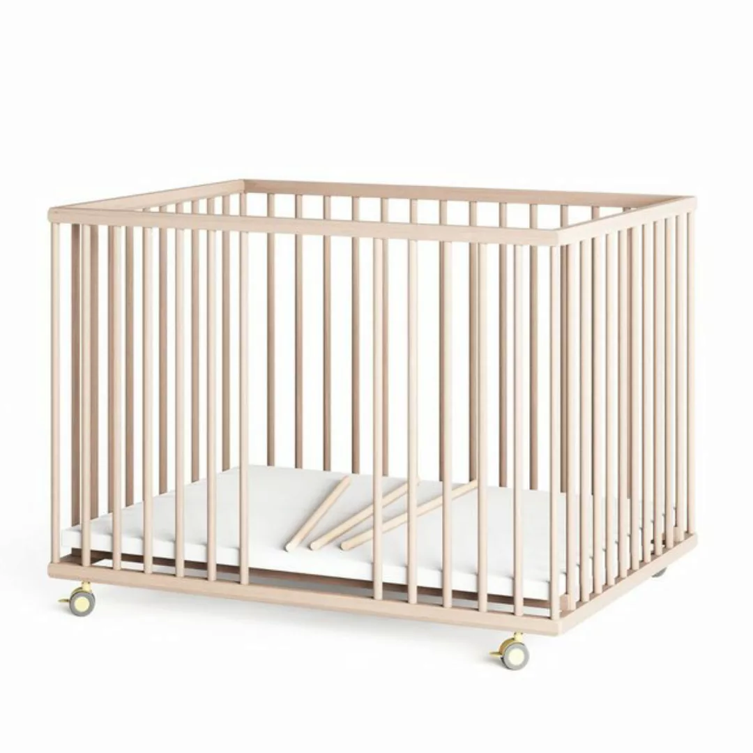 Sämann Babybett Laufgitter 75x100 cm mit Schlupfsprossen natur Premium Koll günstig online kaufen