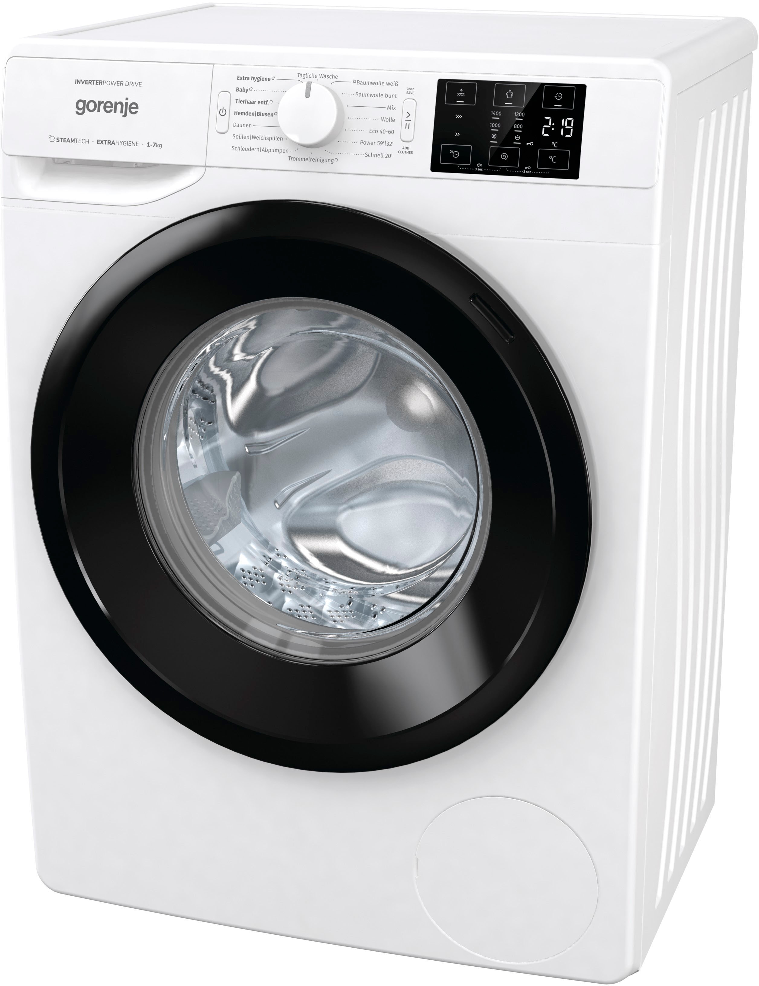 GORENJE Waschmaschine »Wave NEI74SAP«, 7 kg, 1400 U/min, nur 47 cm tief günstig online kaufen