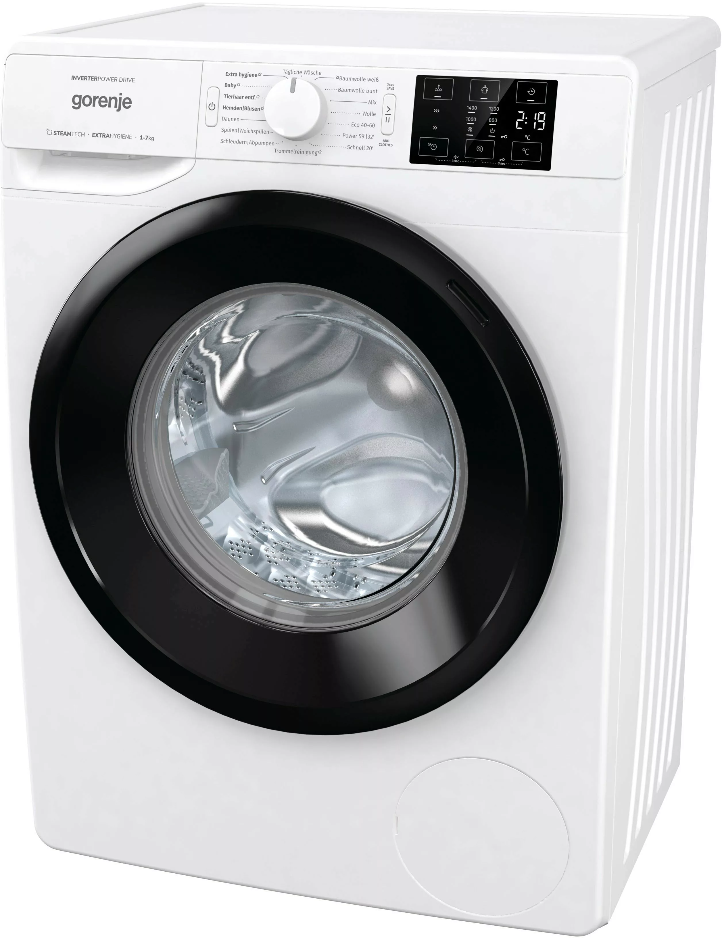 GORENJE Waschmaschine »Wave NEI74SAP«, 7 kg, 1400 U/min, nur 47 cm tief günstig online kaufen