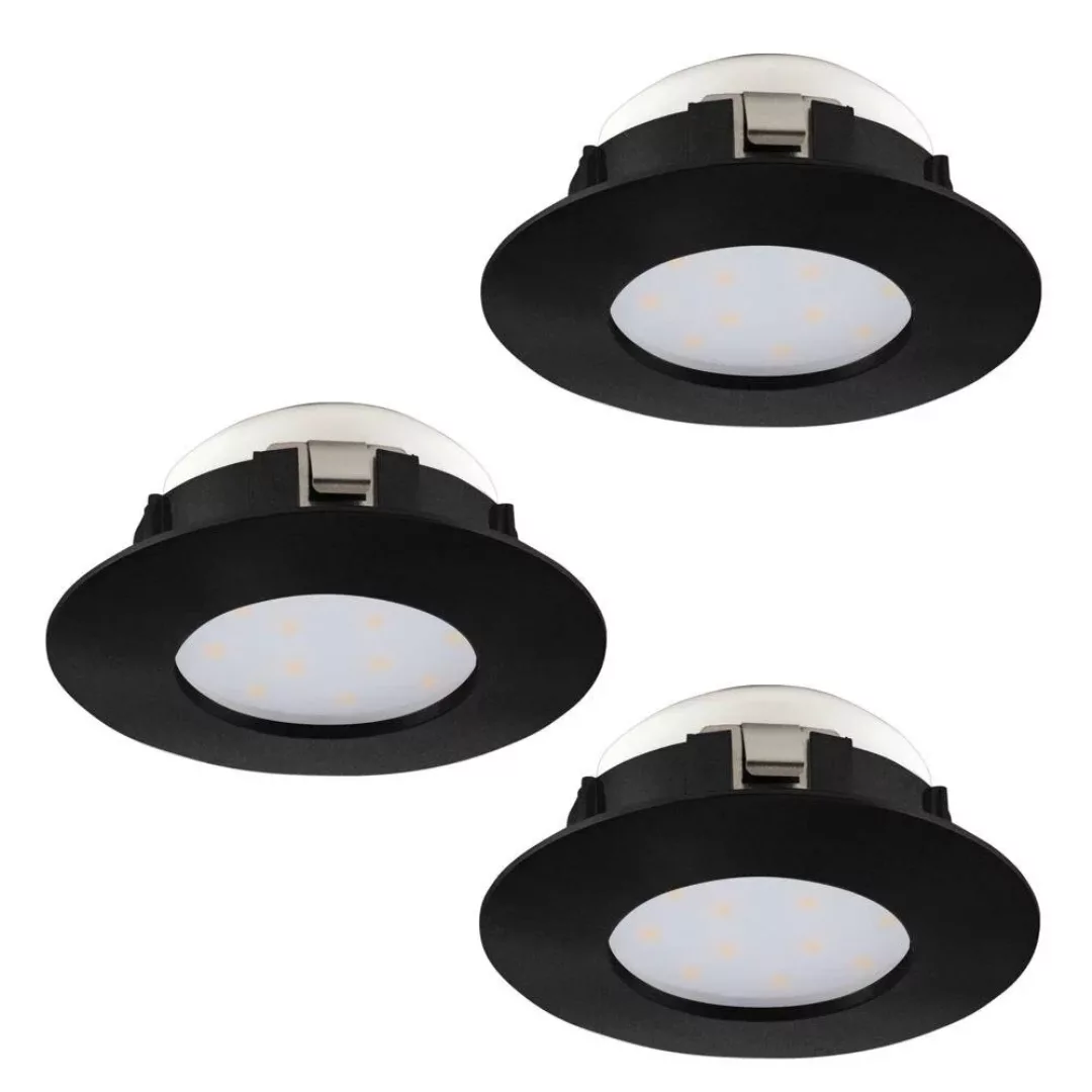 LED Einbauspot Pineda in Schwarz 3x 4,9W 1080lm günstig online kaufen