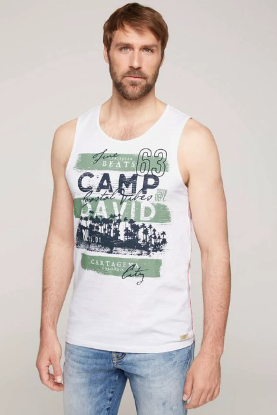 CAMP DAVID Tanktop aus Baumwolle günstig online kaufen