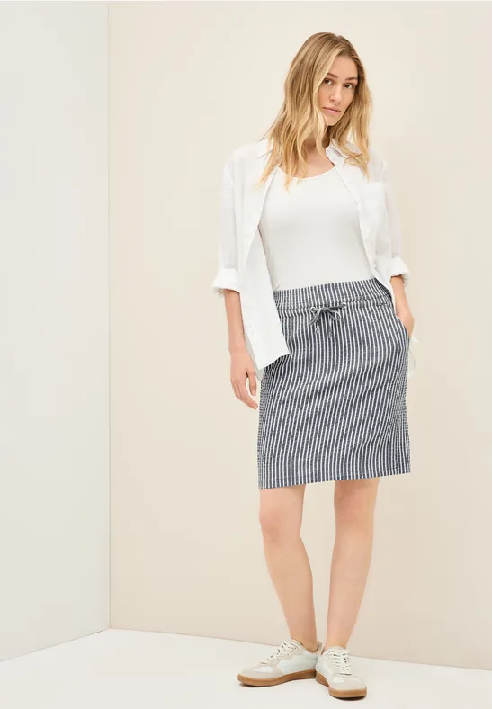 Cecil Minirock, softer Materialmix günstig online kaufen