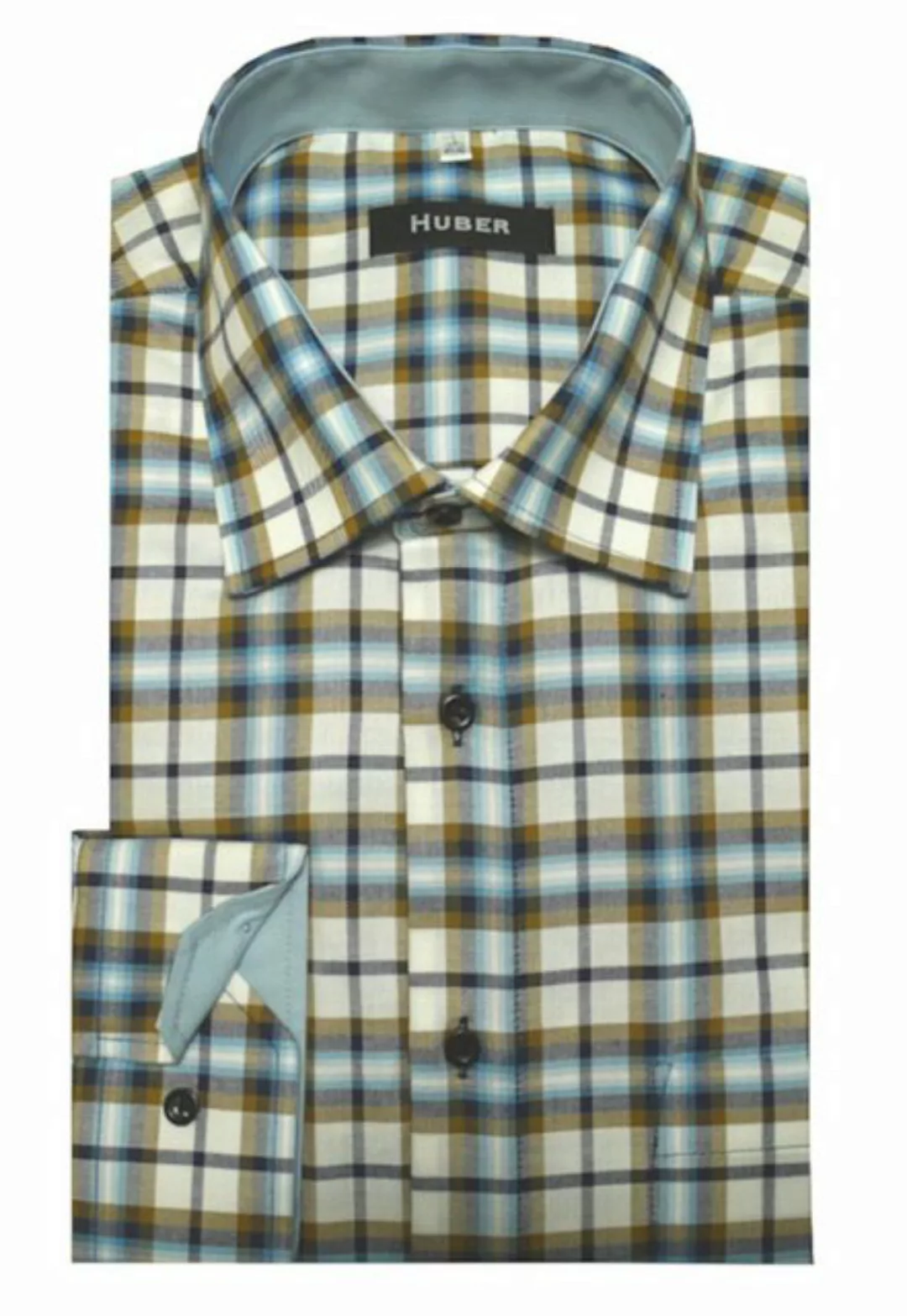 Huber Hemden Flanellhemd HU-0063 Hochwertiges Karo Hemd feiner Twill-Stoff günstig online kaufen
