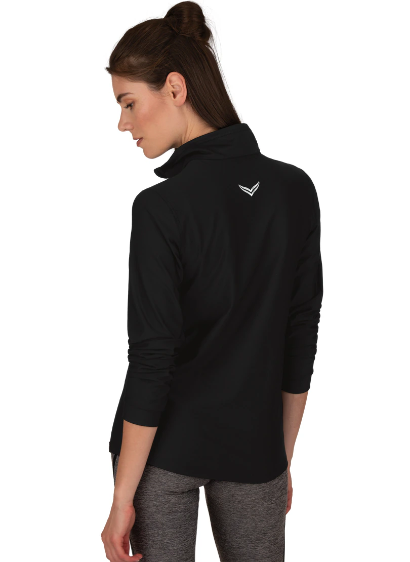 Trigema Sweatshirt "TRIGEMA Langärmeliges Sportshirt mit Reißverschluss" günstig online kaufen