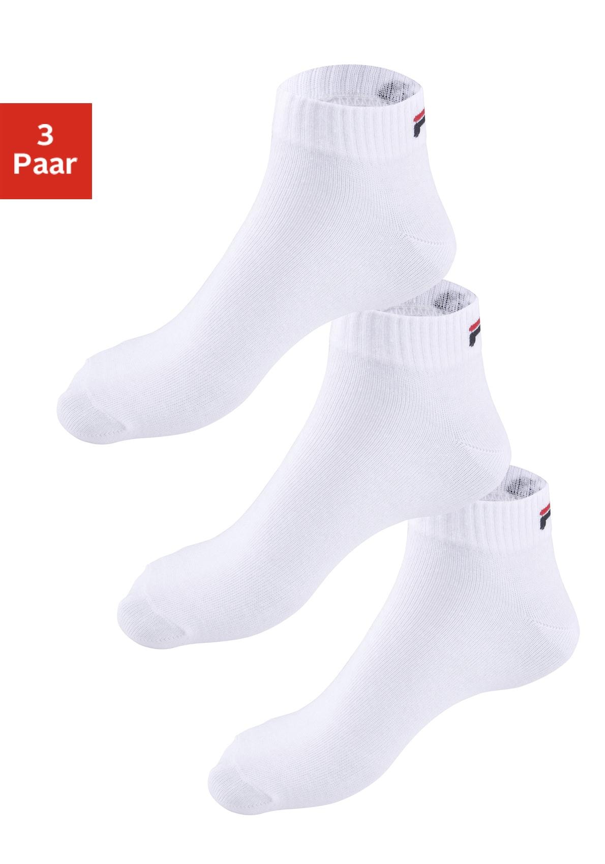 Fila Kurzsocken, (3 Paar), mit Logostickerei günstig online kaufen