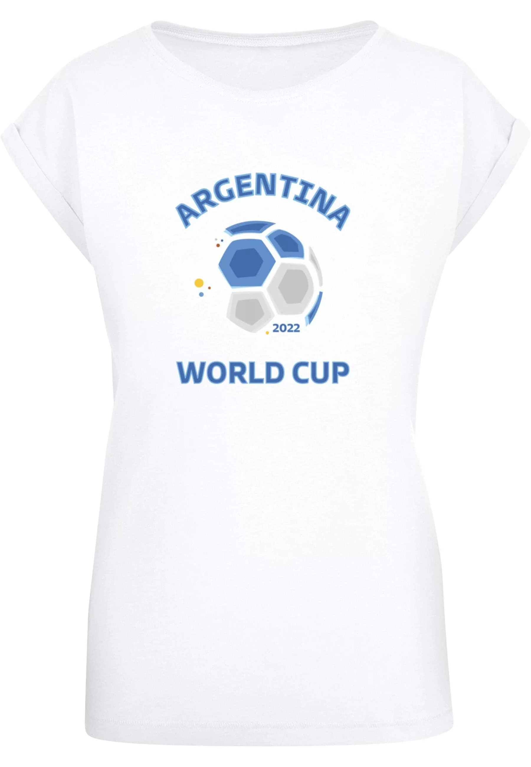 Merchcode T-Shirt "Merchcode Damen Ladies Argentina World Cup Extended Shou günstig online kaufen