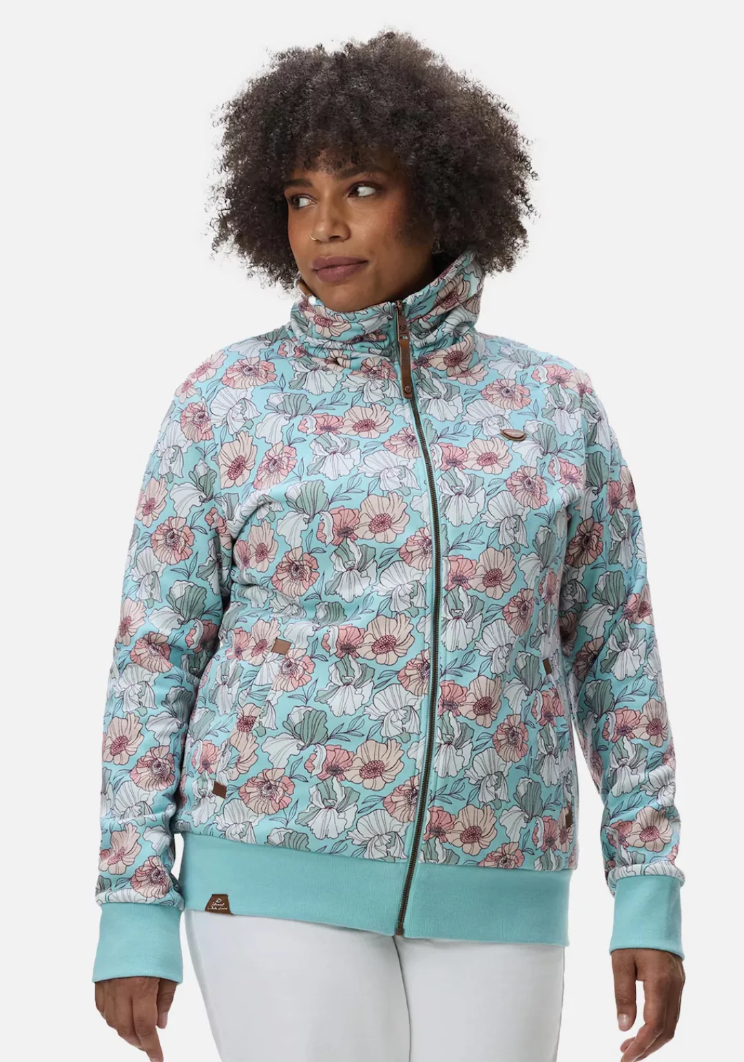 Ragwear Sweatjacke "Izolda Plus", Nachhaltiger Zipper mit hohem Kragen und günstig online kaufen