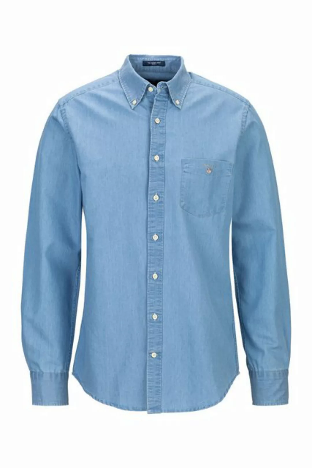 Gant Langarmhemd THE INDIGO SHIRT REGLS BD günstig online kaufen