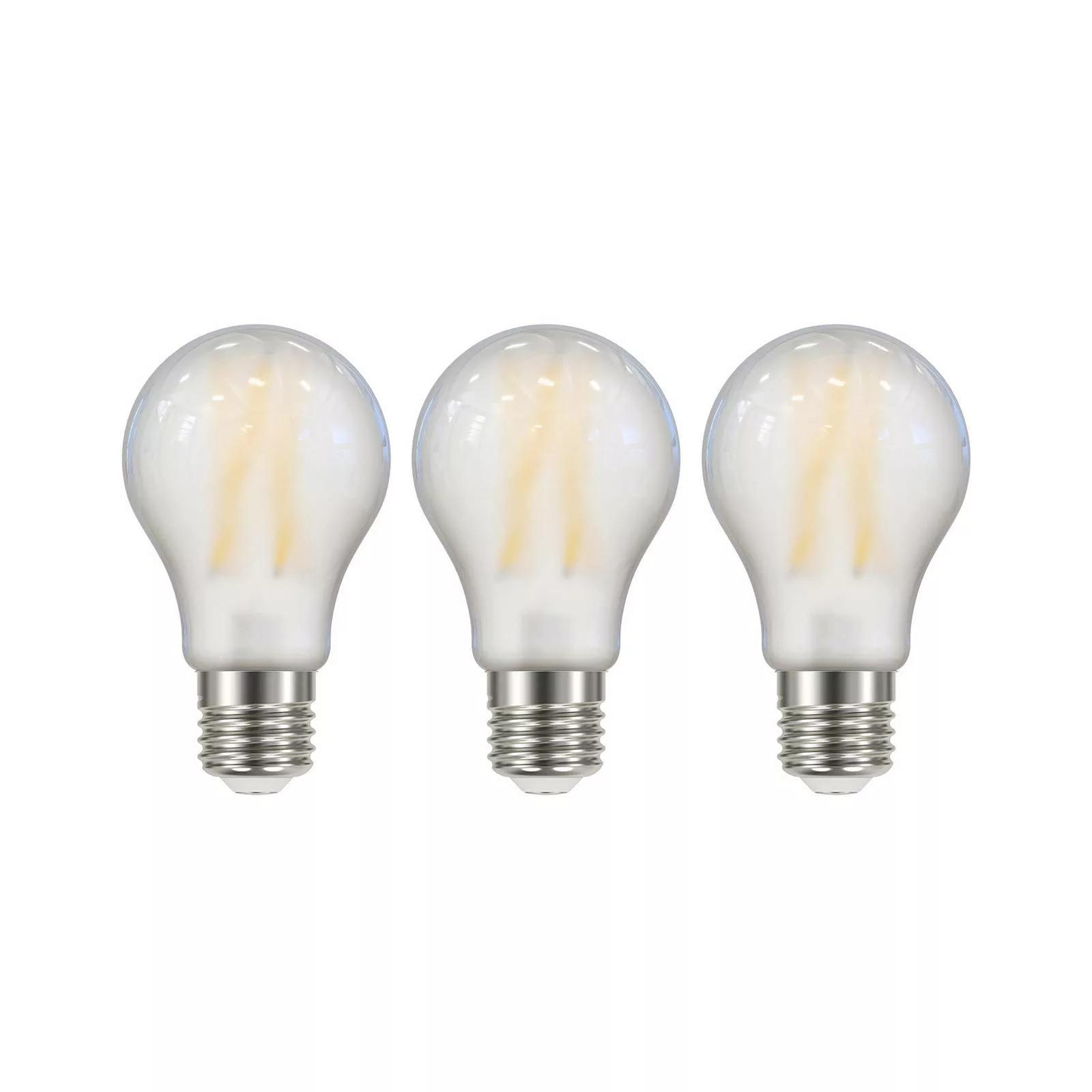 LED-Leuchtmittel Filament matt E27 A60 2,2W 3000K 470lm 3er günstig online kaufen