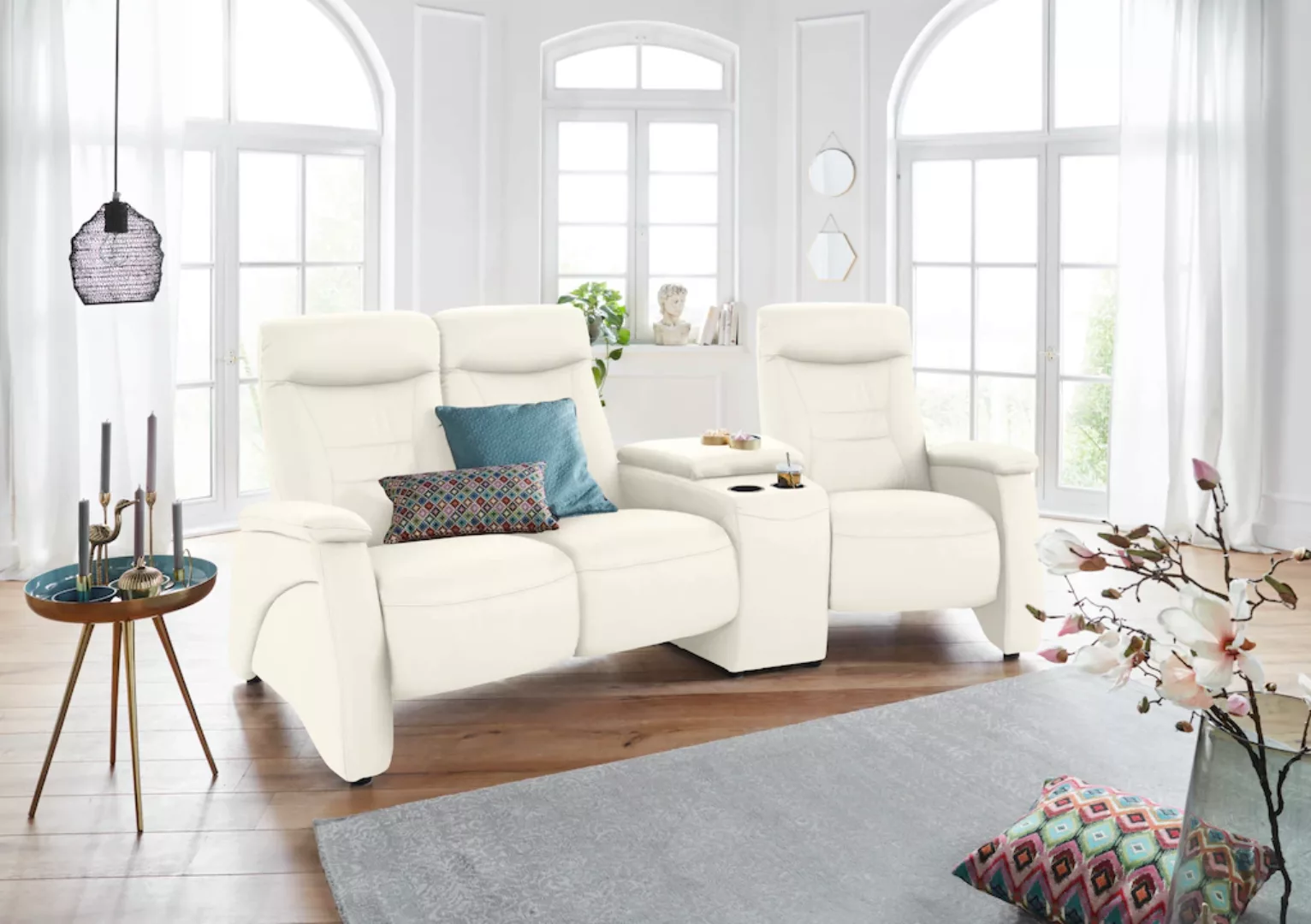 exxpo - sofa fashion 3-Sitzer "Ascoli, Kinosofa mit hohem Sitzkomfort, bequ günstig online kaufen