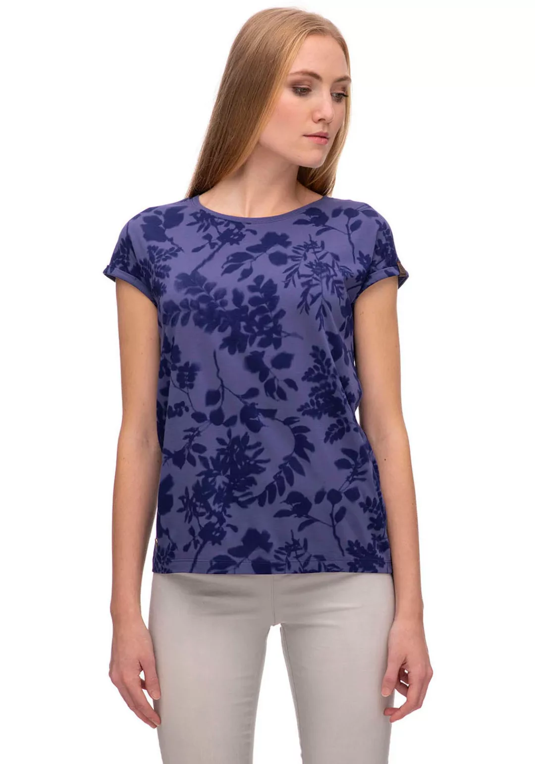 Ragwear Rundhalsshirt "Shirt DIONA", T-Shirt mit floralem All-Over Print günstig online kaufen