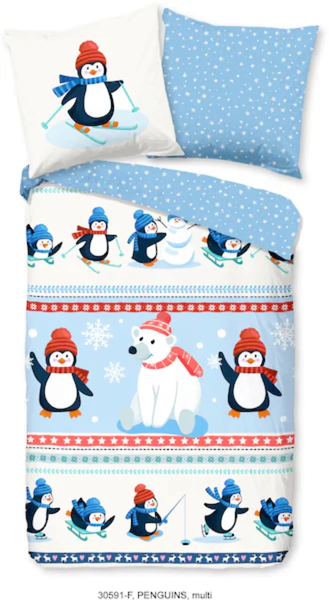 good morning Kinderbettwäsche »Penguins«, (2 tlg.) günstig online kaufen