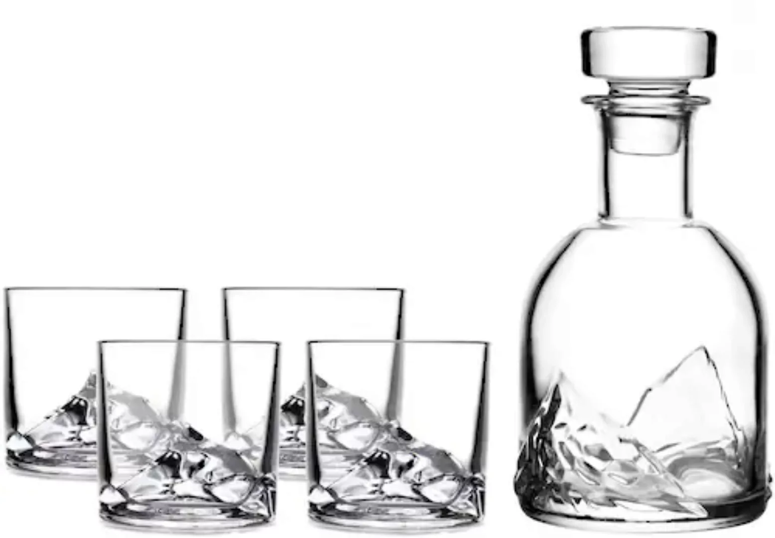 LIITON Whiskyglas »Everest«, (Set, 5 tlg.), 5-teilig, mit Dekanter günstig online kaufen