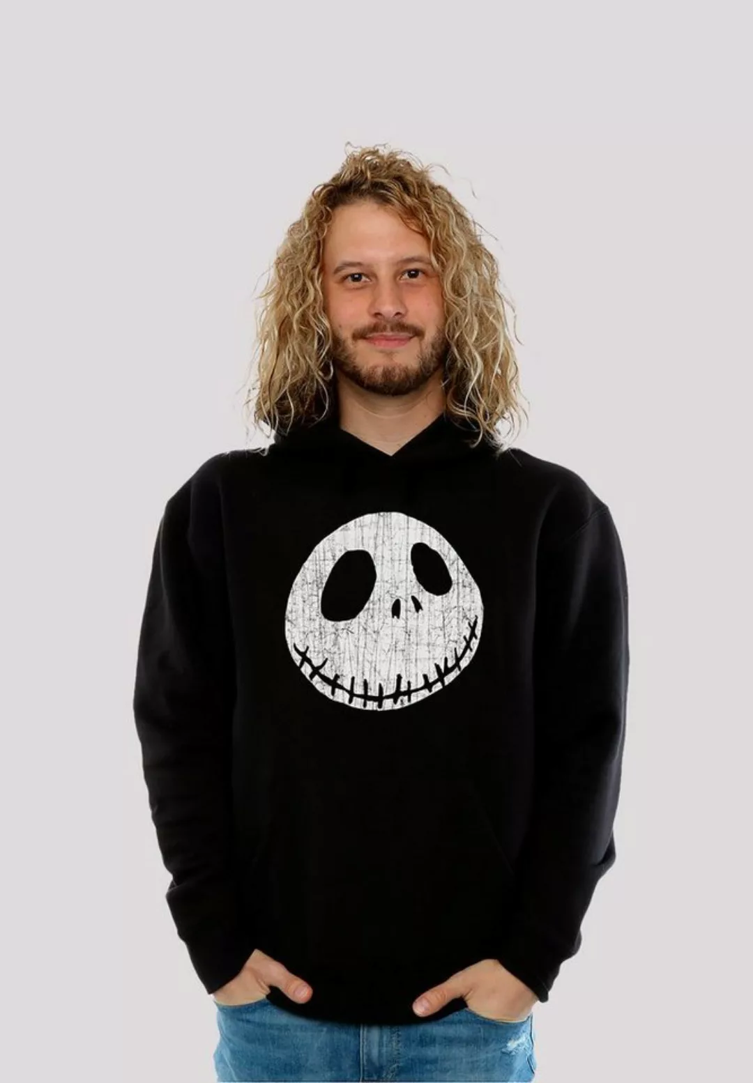 F4NT4STIC Kapuzenpullover "Disney Jack Cracked Face", Print günstig online kaufen