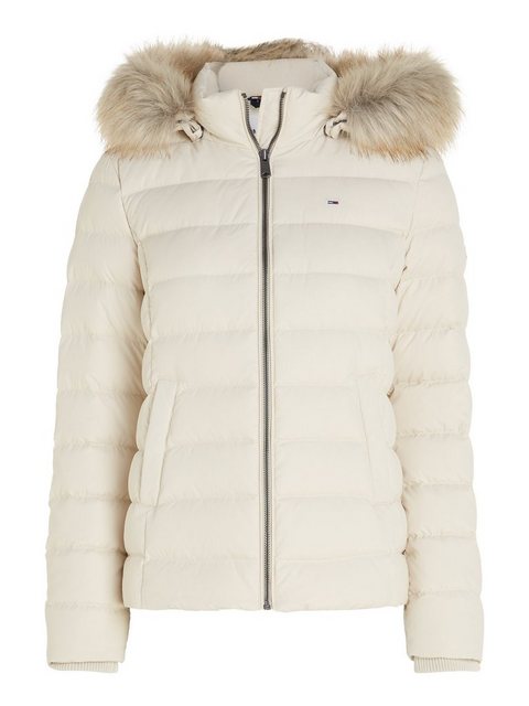 Tommy Jeans Daunenjacke BASIC HOODED DOWN JACKET mit Fellimitat an der Kapu günstig online kaufen