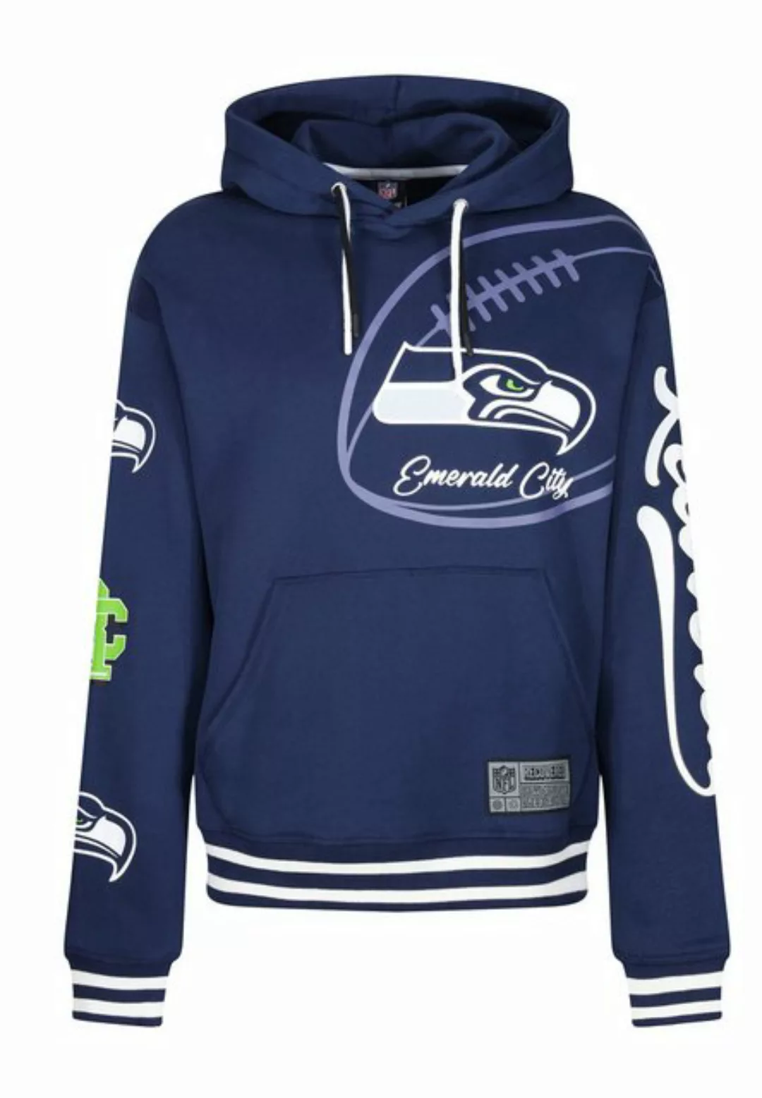 Recovered Kapuzenpullover Recovered - Hoodie - NFL - Seattle Seahawks 'Emer günstig online kaufen