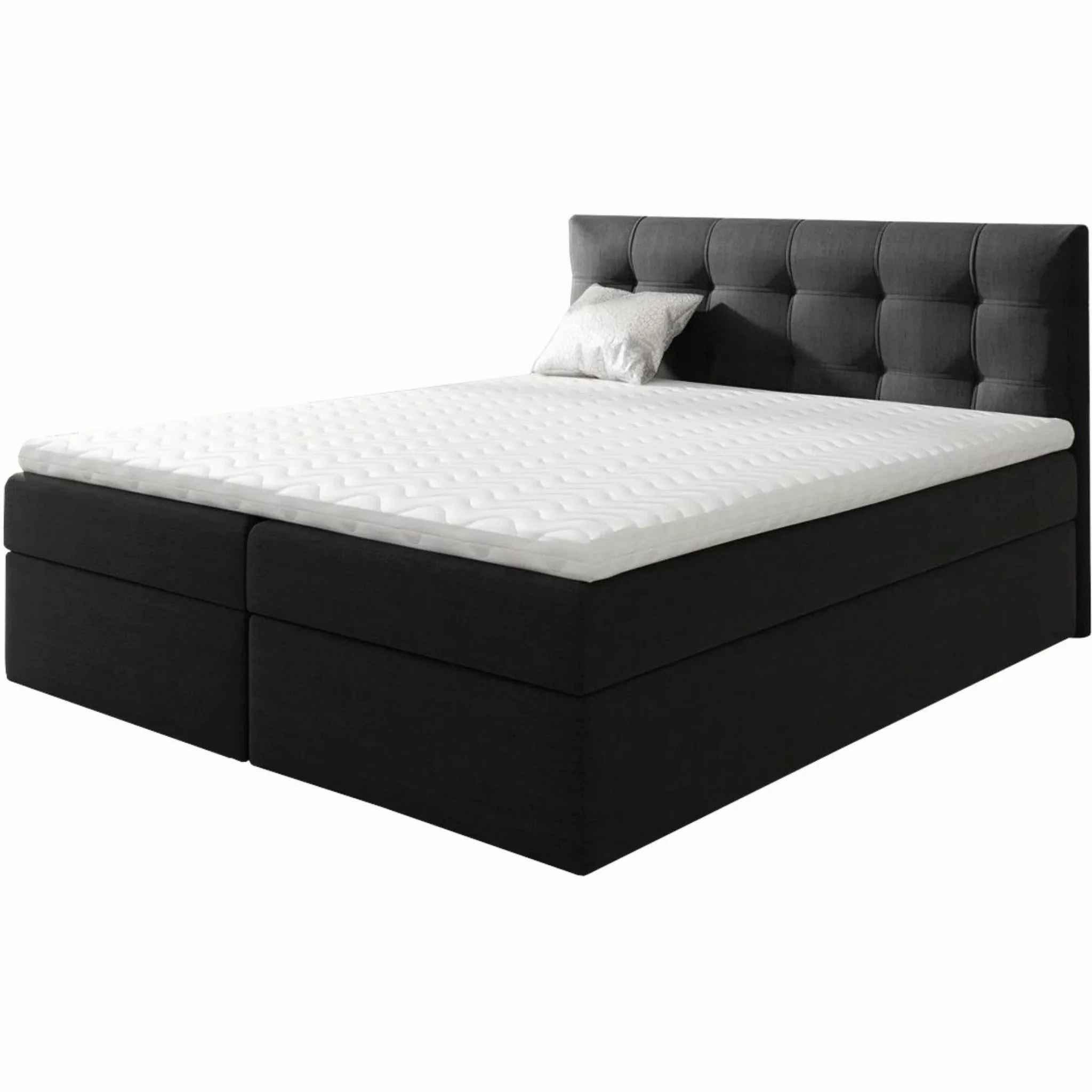 Beautysofa Boxspringbett Kontinentales mit Bettkasten TOPIQ günstig online kaufen