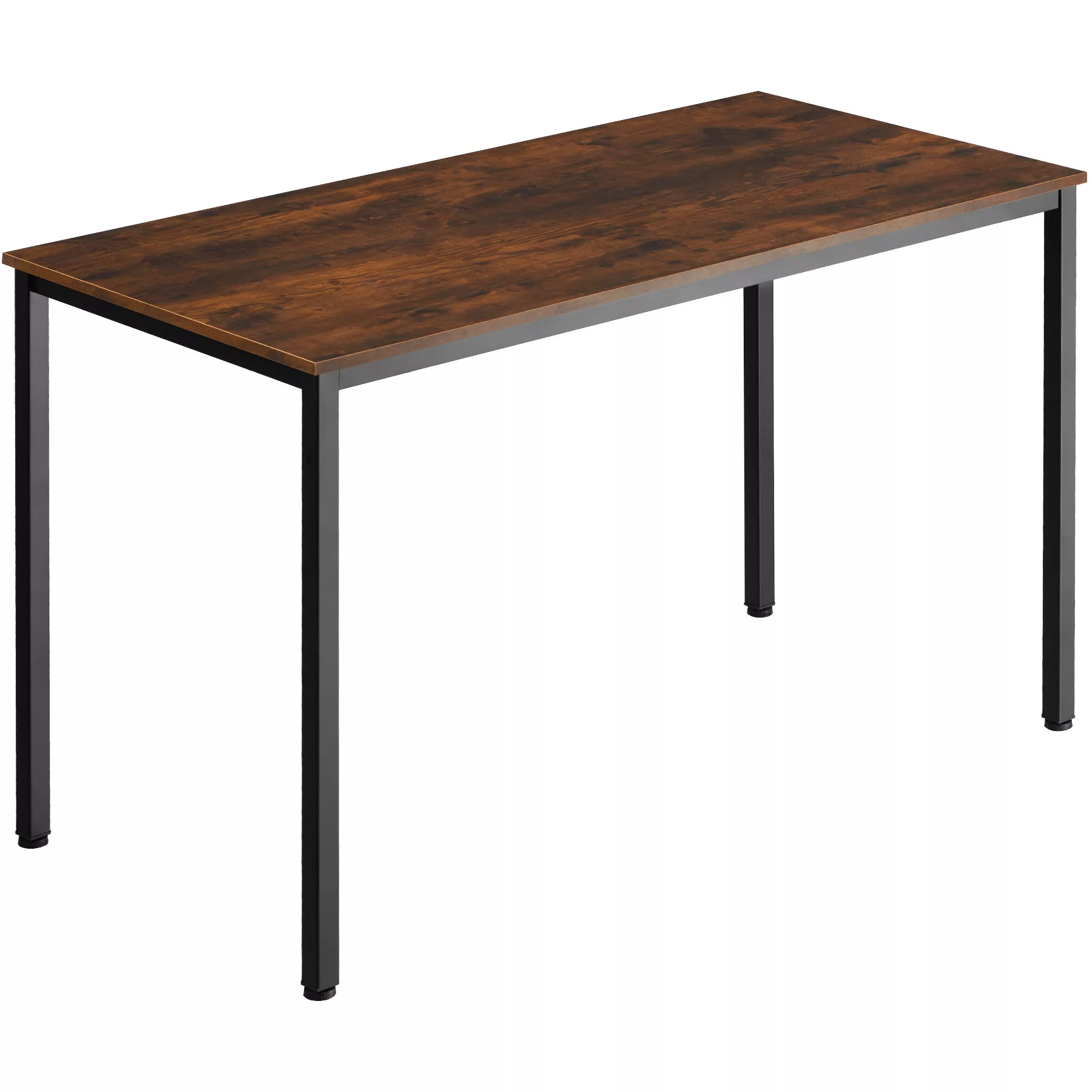 Schreibtisch Vanport 120x60x75,5cm - Industrial Holz dunkel, rustikal günstig online kaufen