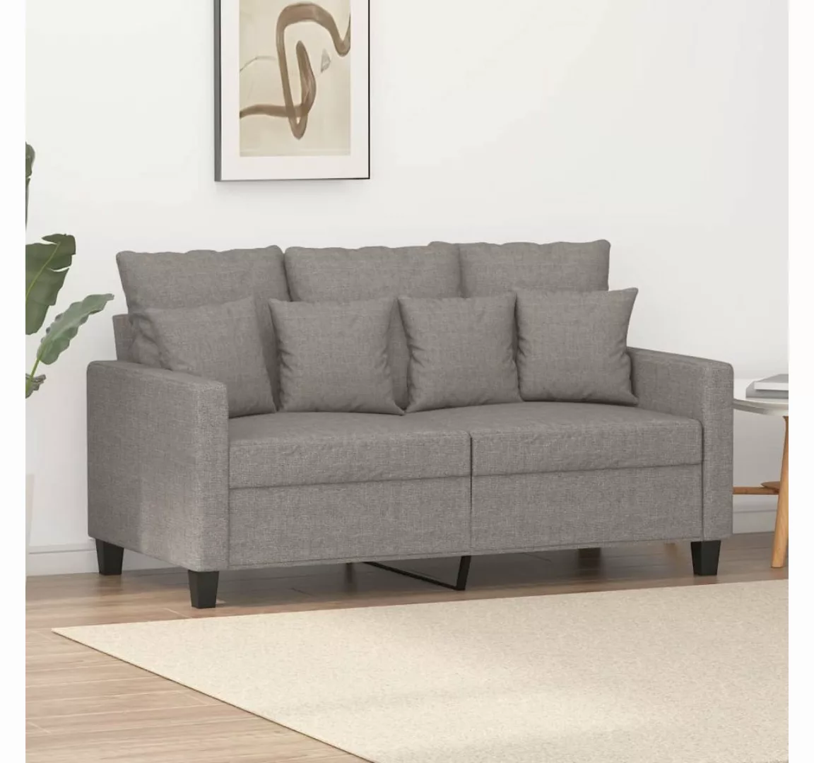 vidaXL Sofa, 2-Sitzer-Sofa Taupe 120 cm Stoff günstig online kaufen