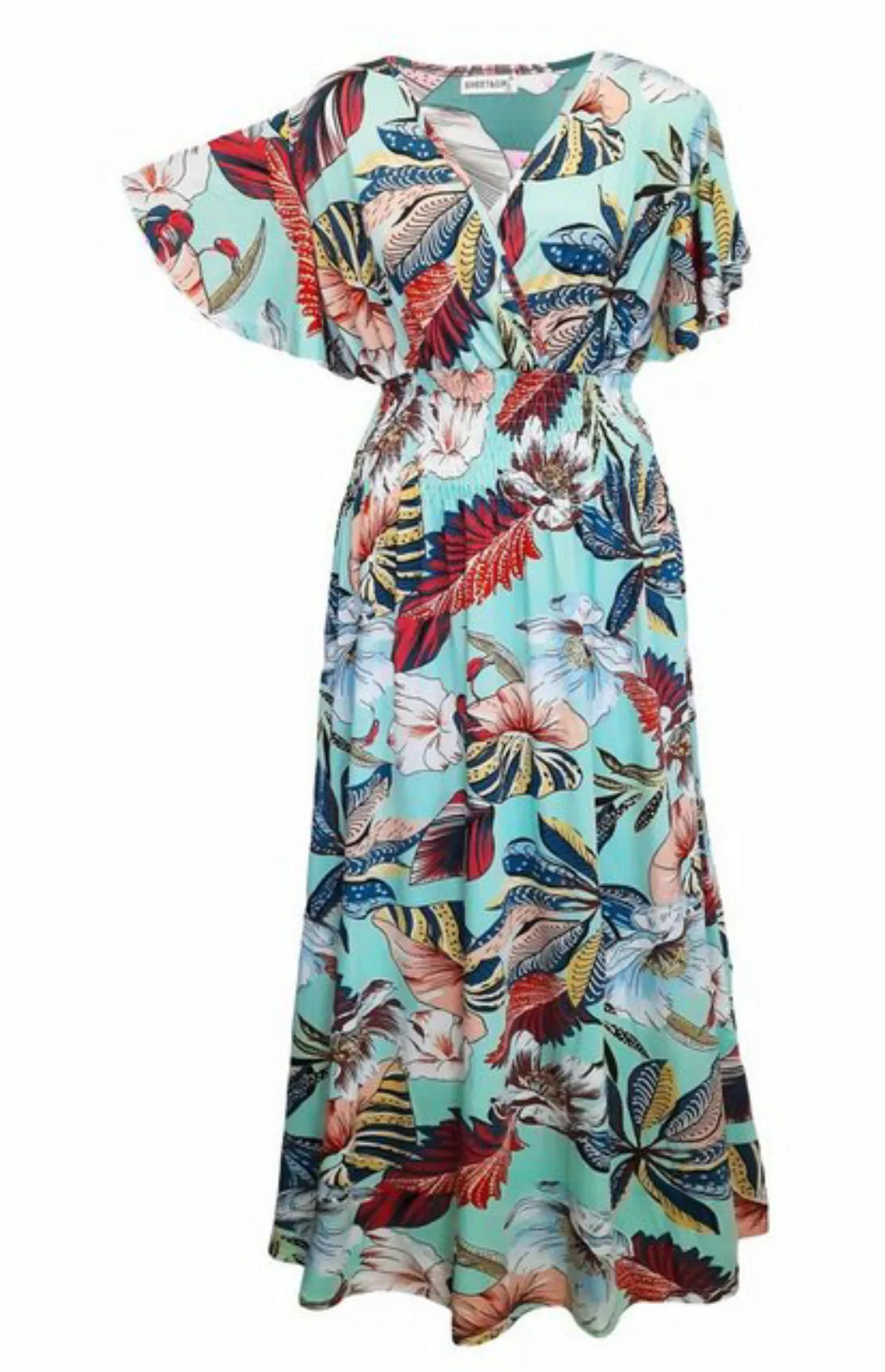 Aurela Damenmode Sommerkleid Lange Kleider für Damen luftig & leichte Somme günstig online kaufen
