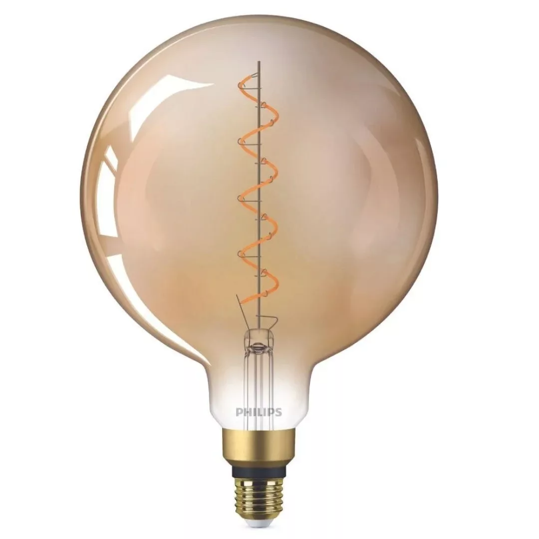 Philips LED Lampe ersetzt 25W, E27 Globe G200, gold, warmweiß, 300 Lumen, n günstig online kaufen