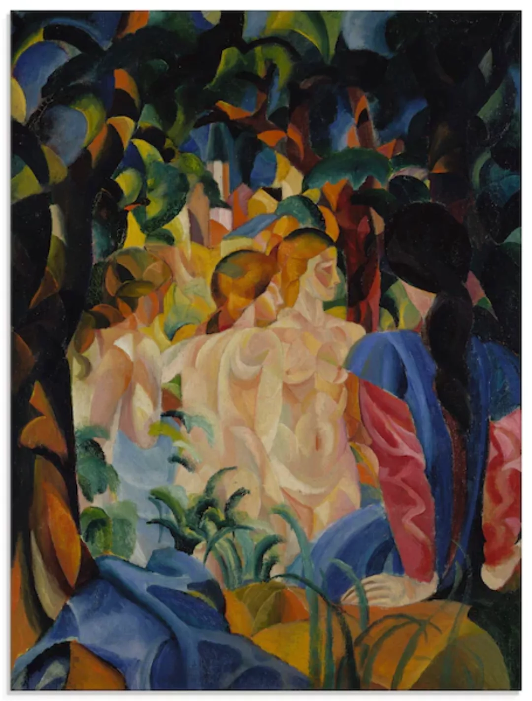 Artland Glasbild "Badende Mädchen. 1913.", Frau, (1 St.), in verschiedenen günstig online kaufen