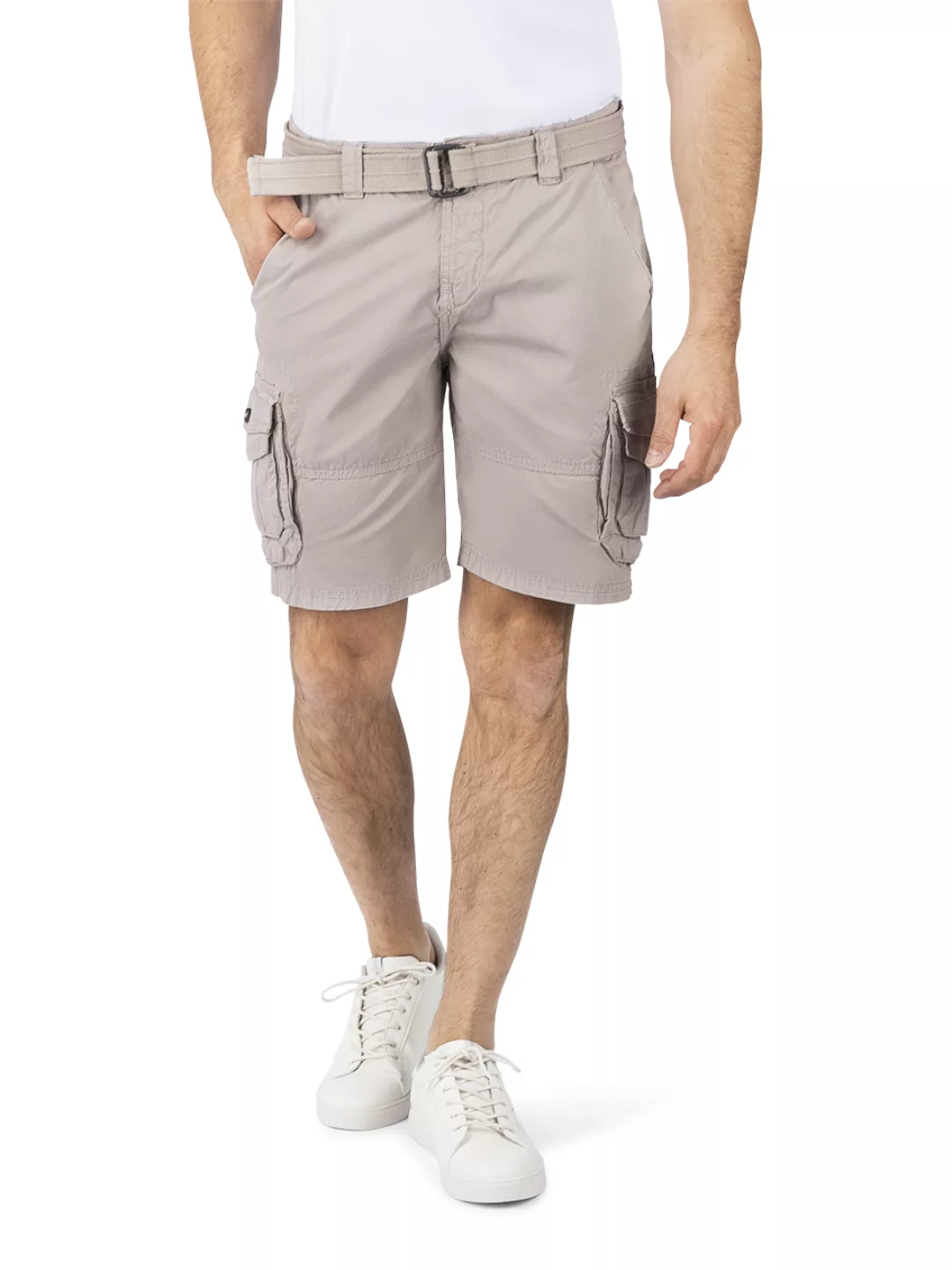 DENIMFY Cargo Shorts Herren mit Gürtel Regular Fit DFUlli günstig online kaufen