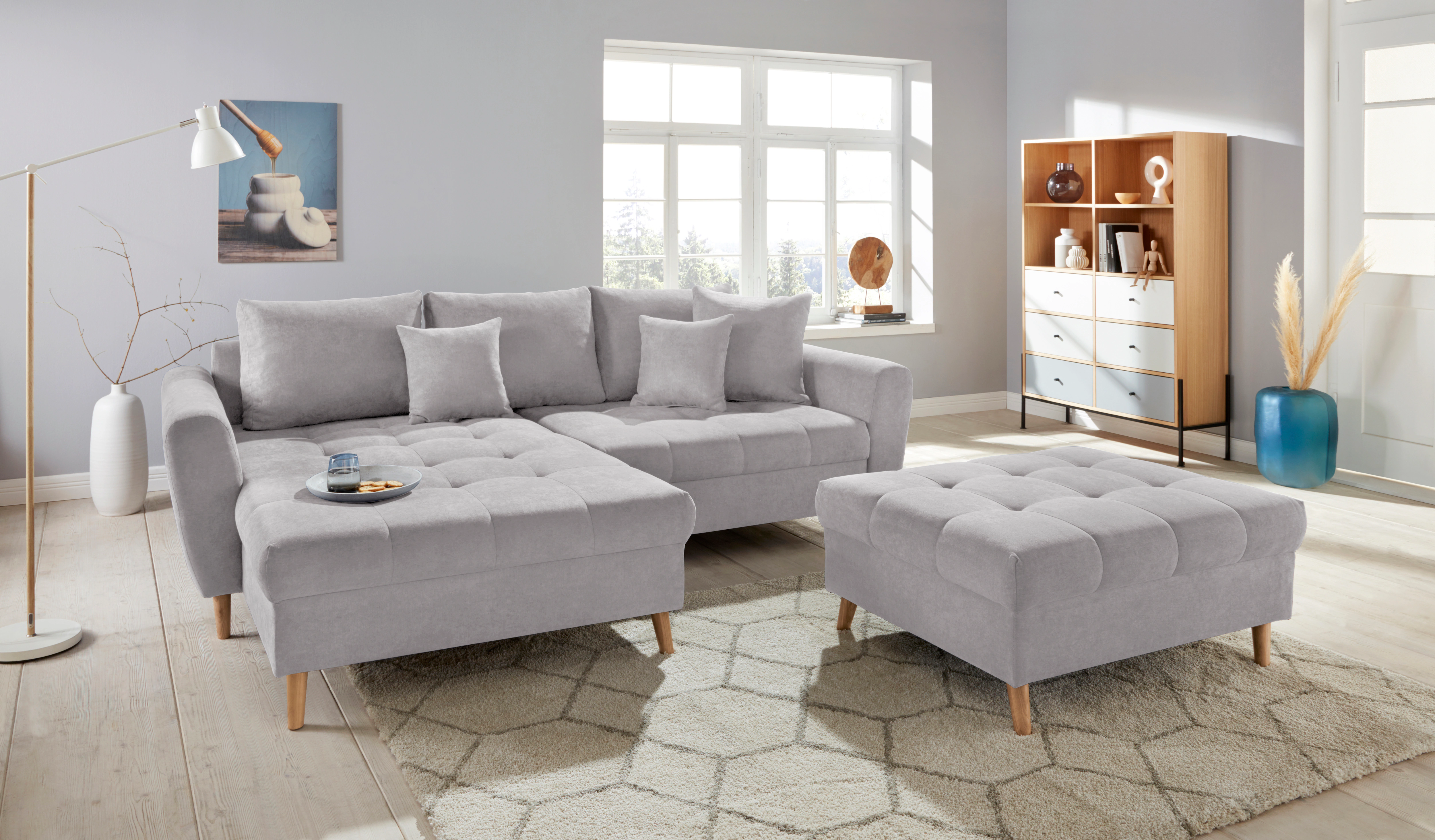 Home affaire Ecksofa "Blackburn II, L-Form", Mit Kaltschaumpolsterung bis 1 günstig online kaufen