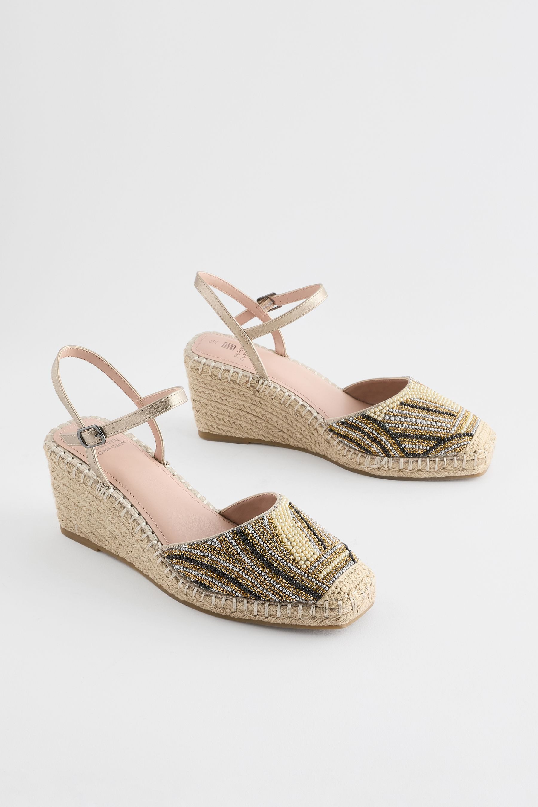 Next Forever Comfort® Eckige Espadrilles mit günstig online kaufen