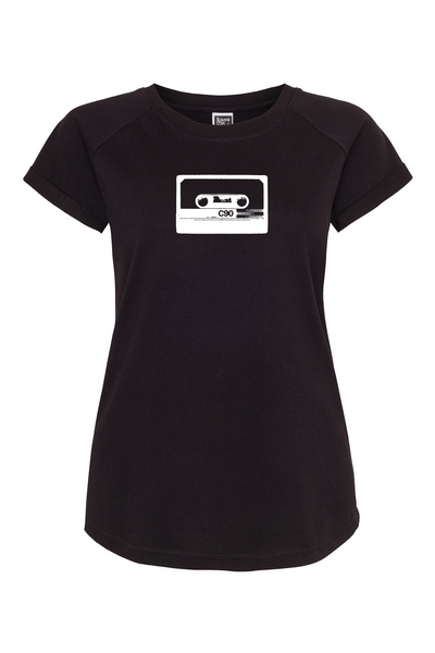C90 Kassette Frauen Raglan T-shirt Biobaumwolle Ili4 günstig online kaufen