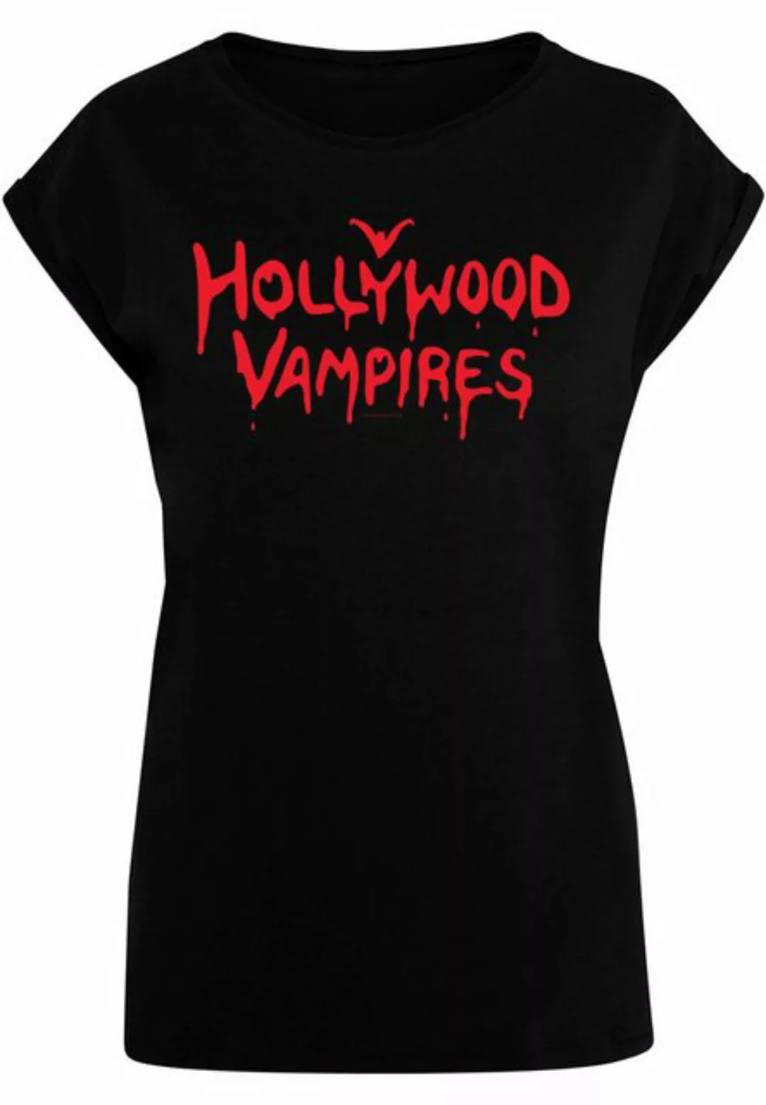 Merchcode T-Shirt Merchcode Damen Ladies Hollywood Vampires - Logo T-Shirt günstig online kaufen