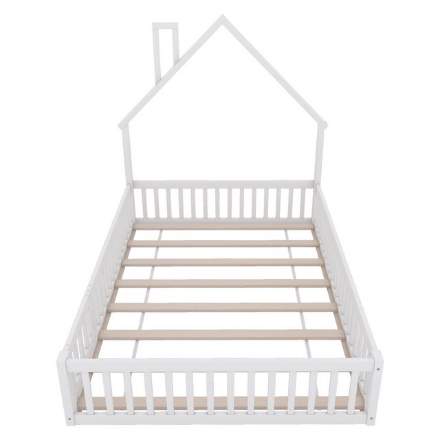 WISHDOR Kinderbett Jugendbett im minimalistischen Stil, Gästebett Hausbett günstig online kaufen