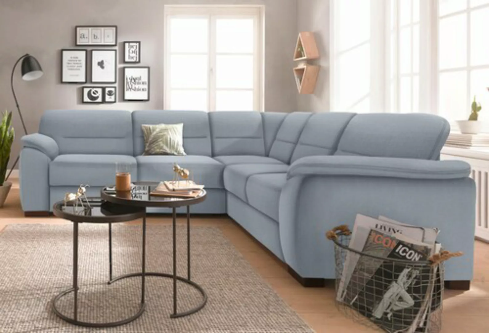 sit&more Ecksofa »Montego L-Form«, wahlweise mit Bettfunktion und Schubkast günstig online kaufen