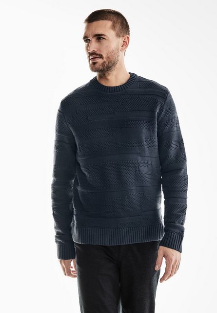 STREET ONE MEN Strickpullover, mit Struktur günstig online kaufen