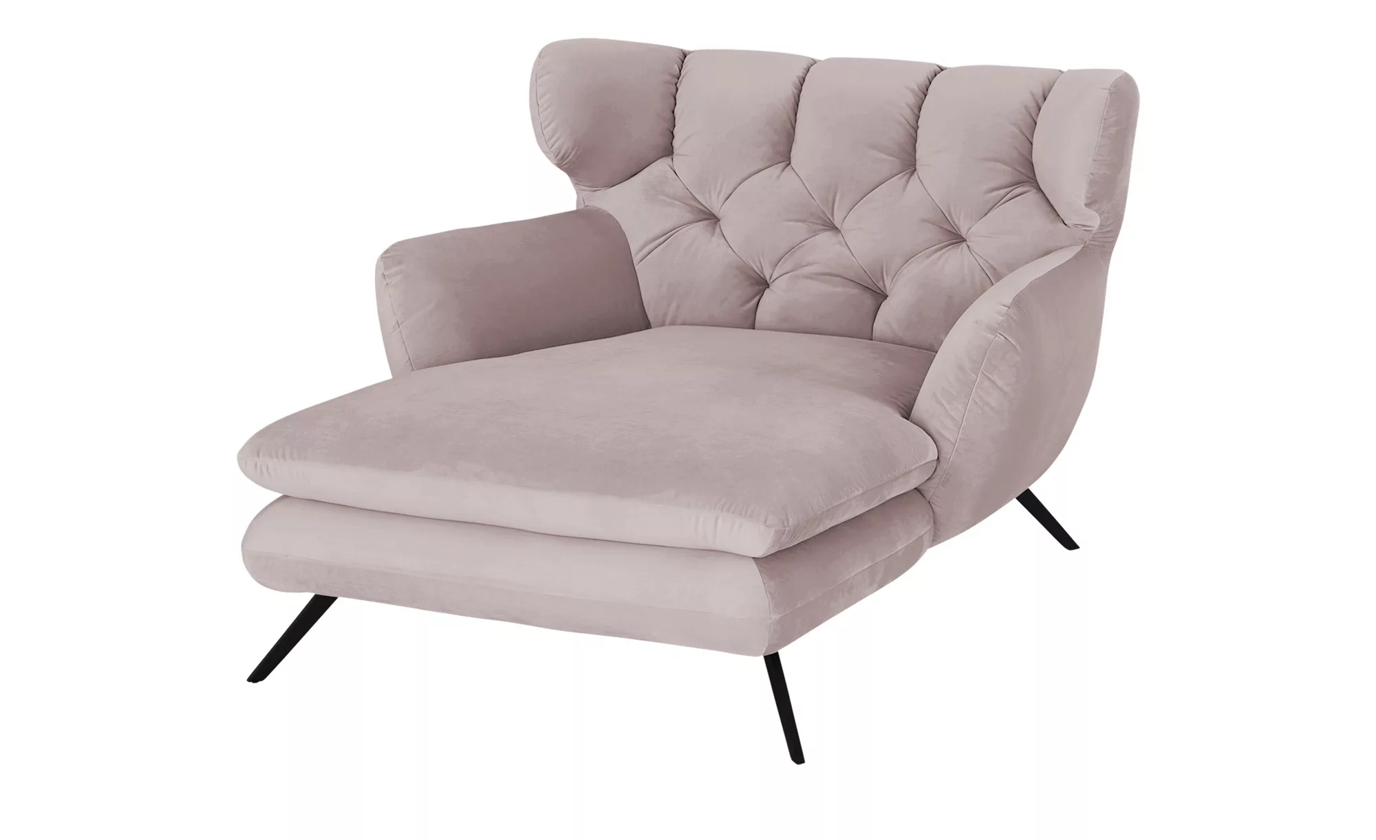 pop Longseat-Sessel Samt Caldara ¦ rosa/pink ¦ Maße (cm): B: 126 H: 94 T: 1 günstig online kaufen