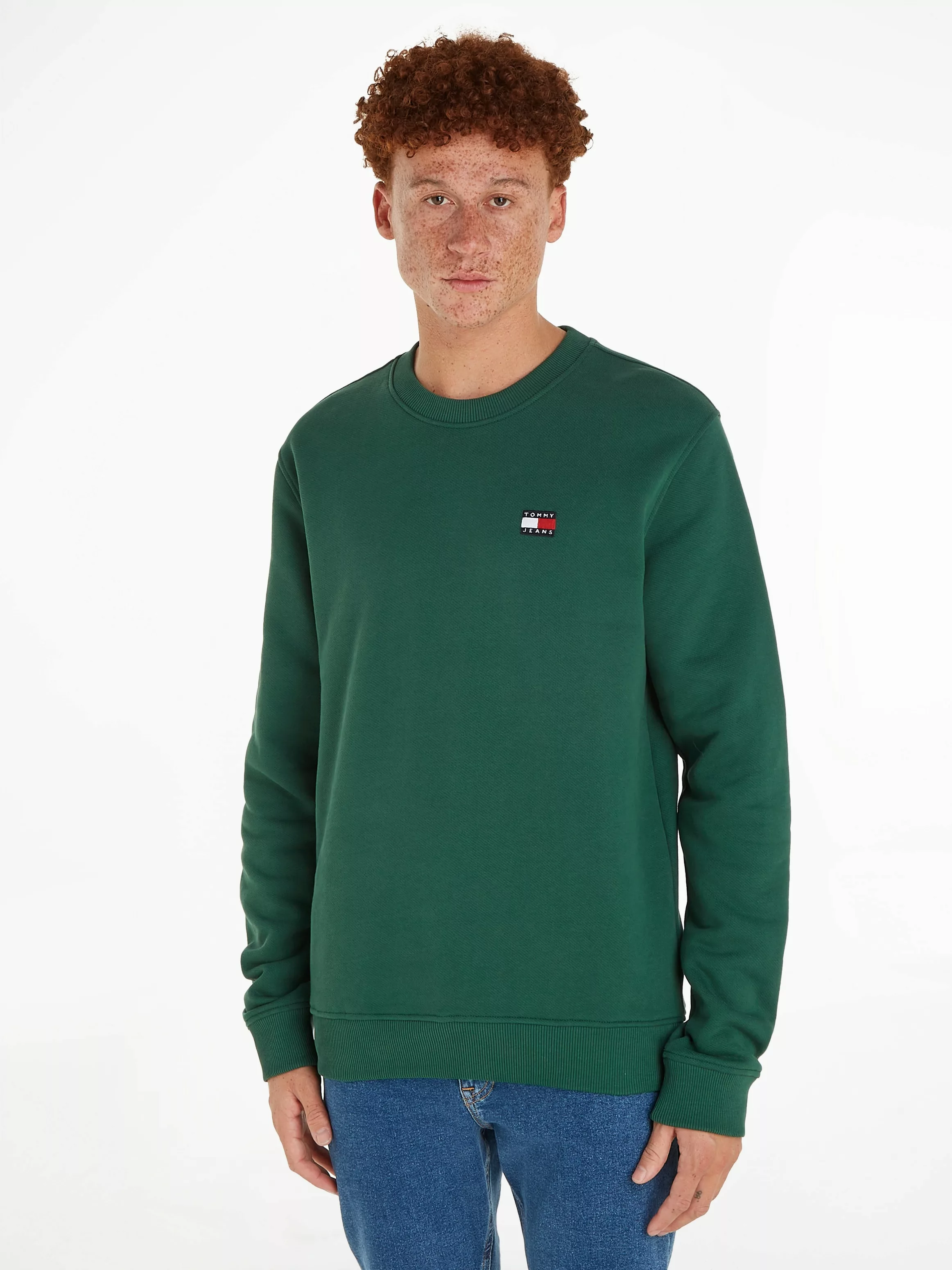 Tommy Jeans Sweatshirt TJM REG BADGE CREW EXT mit Rundhalsausschnitt günstig online kaufen