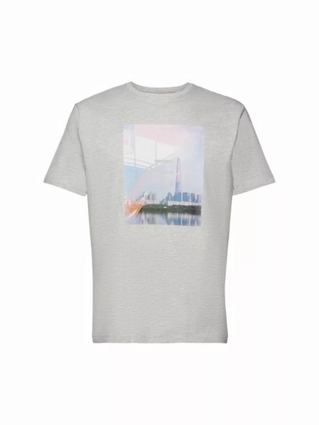 Esprit T-Shirt T-Shirt aus Baumwollmix mit Print (1-tlg) günstig online kaufen