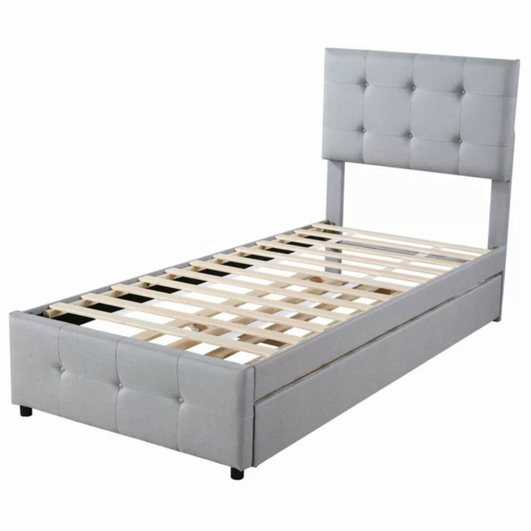 Rutaqian Jugendbett Polsterbett 90 x 200 cm, modern Einzelbett Kinderbett G günstig online kaufen