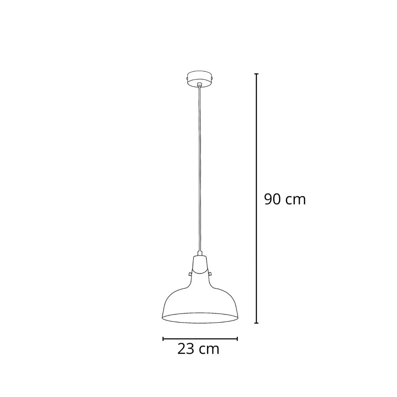 Hängeleuchte Solo Gem, hellblau, Ø 23 cm, Metall günstig online kaufen