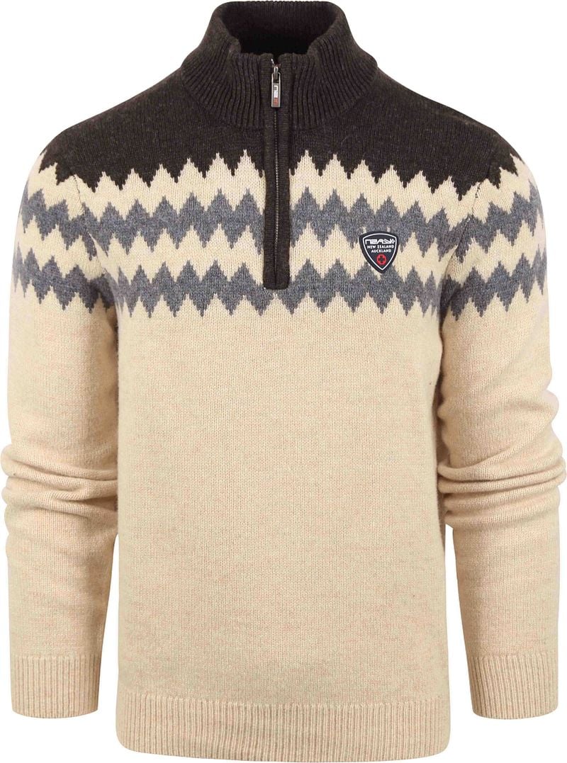 NZA Half Zip Pullover Ngaroto Wolle Beige - Größe XXL günstig online kaufen