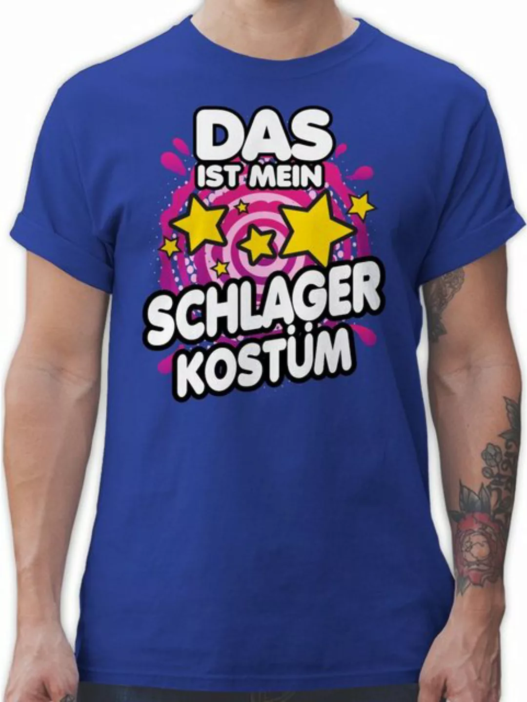 Shirtracer T-Shirt Das ist mein Schlager Kostüm Karneval Outfit günstig online kaufen