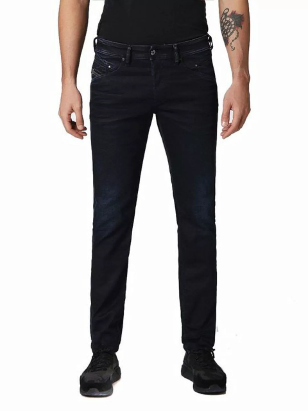 Diesel Straight-Jeans Diesel Belther 0687R Herren Jeans Hose Slim Straight günstig online kaufen