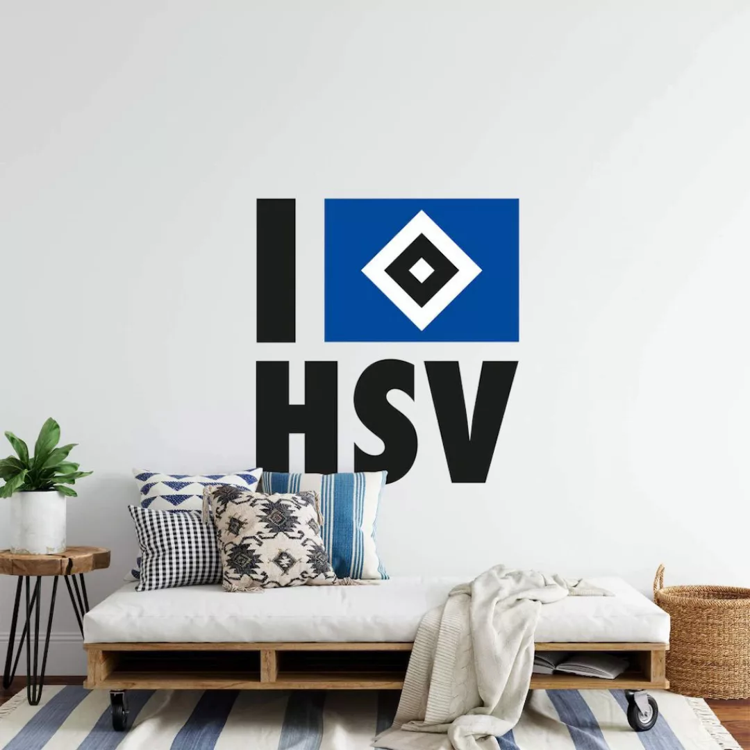 Wall-Art Wandtattoo "I love HSV Hamburger", (1 St.), selbstklebend, entfern günstig online kaufen