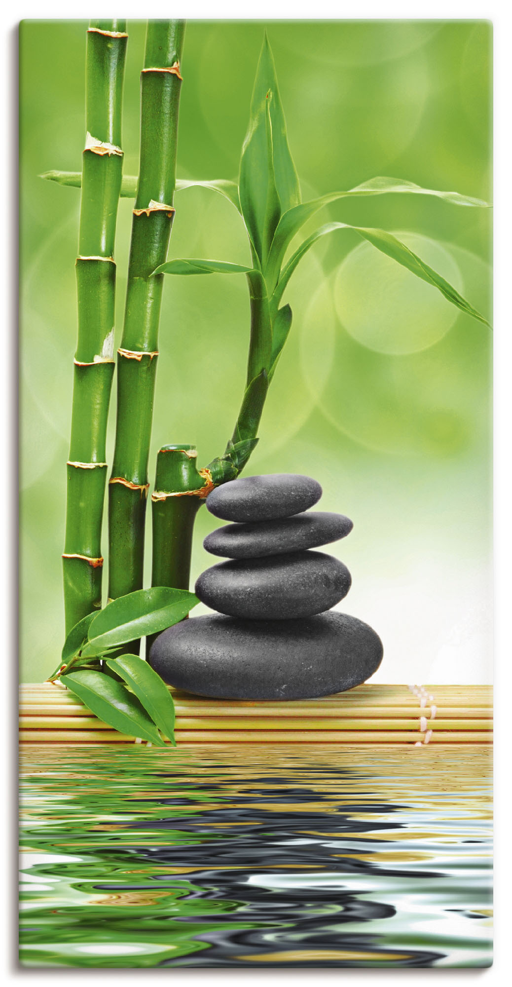 Artland Wandbild "Spa Konzept Zen Basaltsteine", Zen, (1 St.), als Leinwand günstig online kaufen