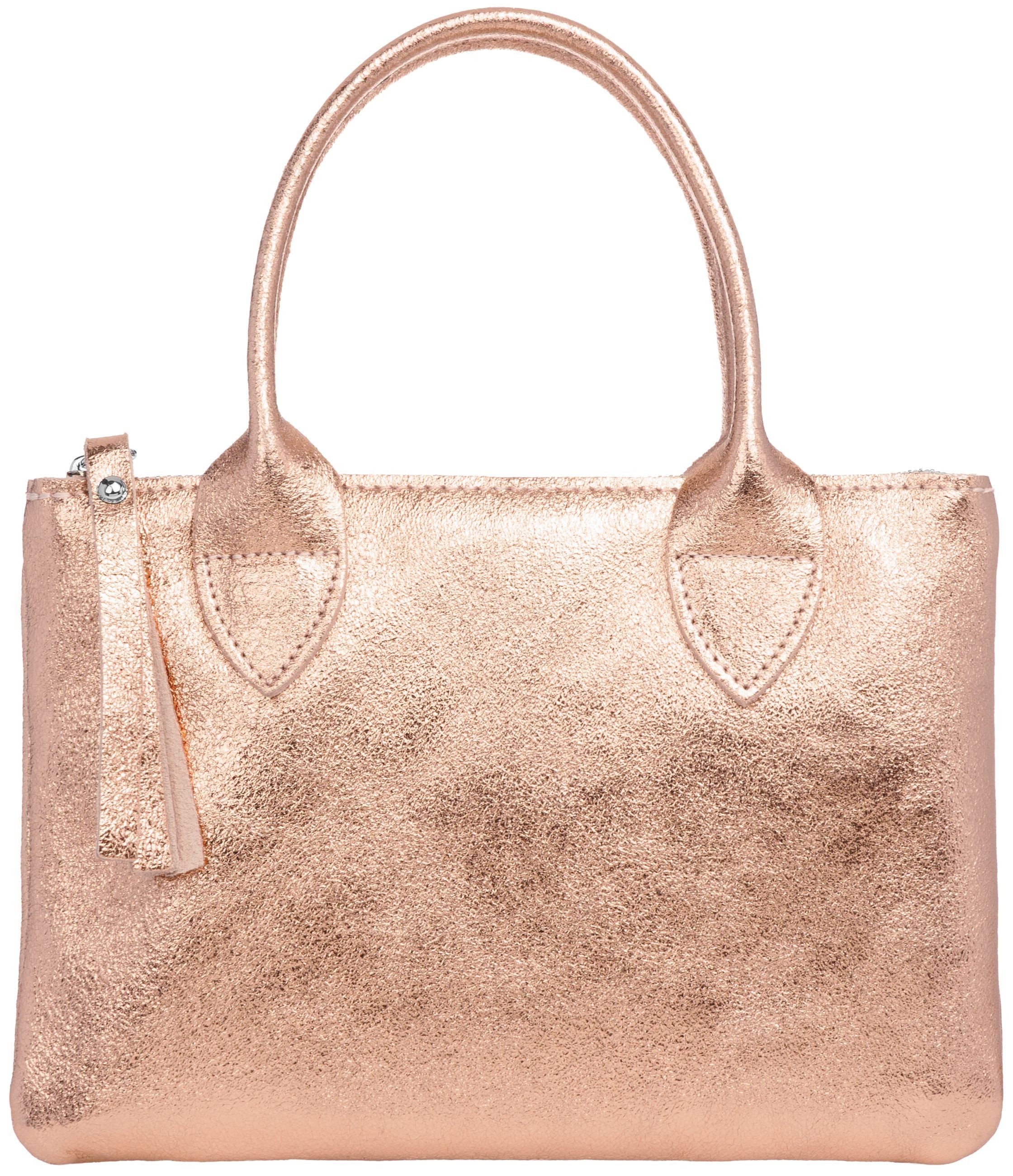 Caspar Henkeltasche Kleine Damen Leder Tasche günstig online kaufen