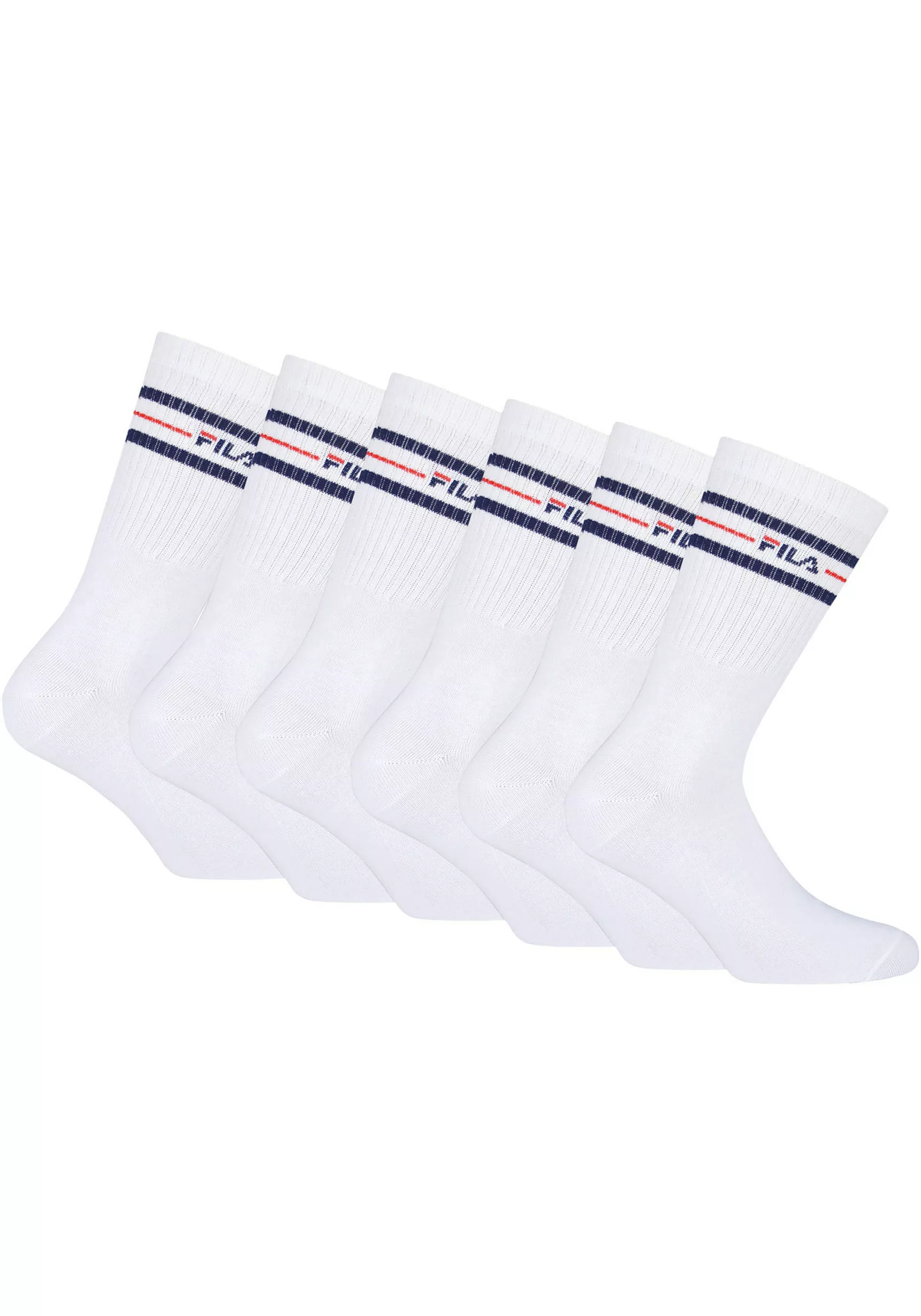 Fila Sportsocken, (6er Pack), mit eingestricktem Logo günstig online kaufen