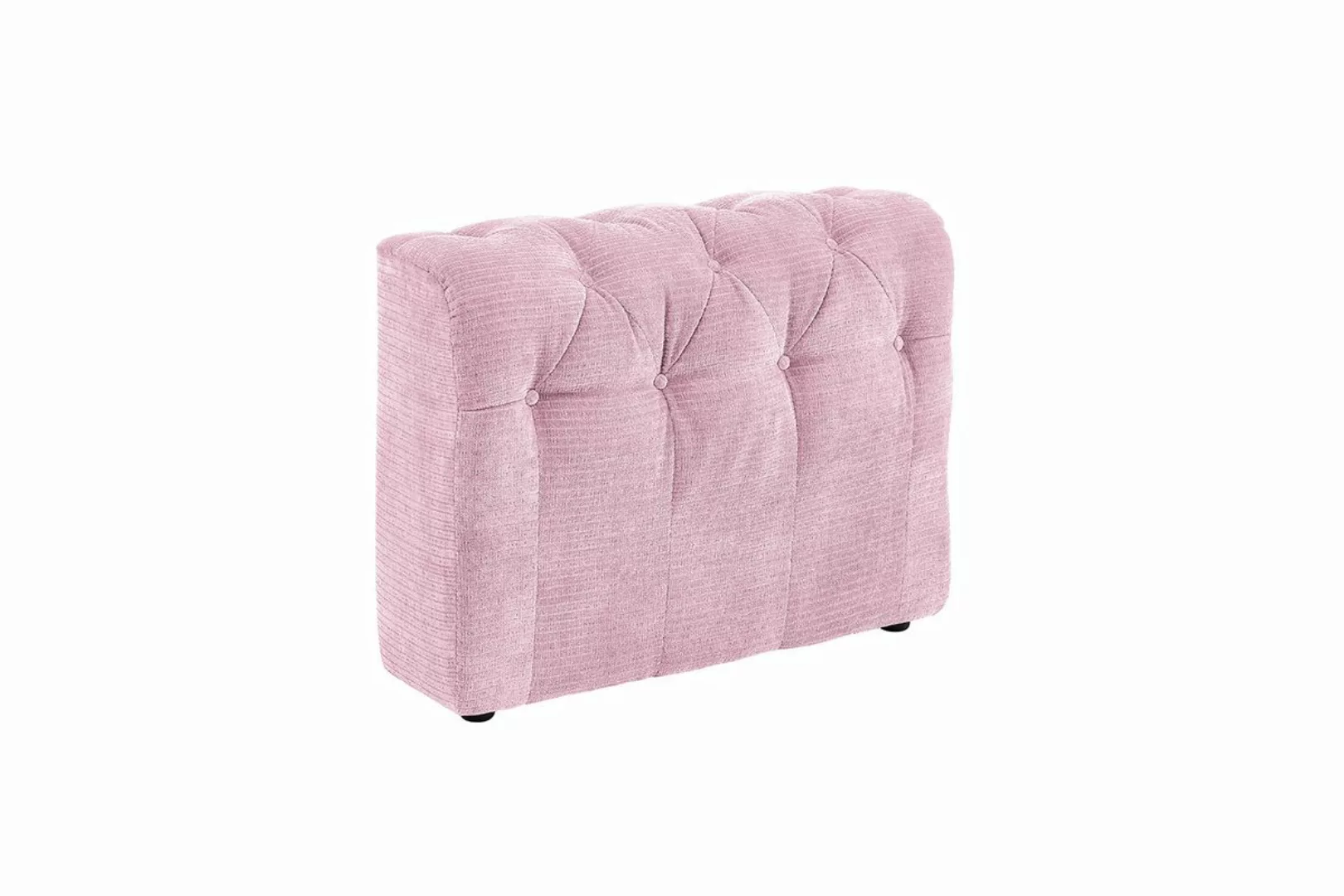 KAWOLA Sofa Seitenelement SEPHI medium Cord Vintage rosa günstig online kaufen