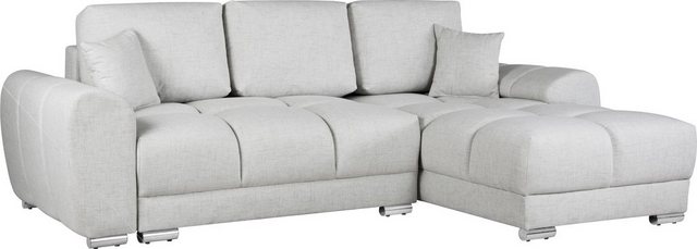 INOSIGN Ecksofa "Azzuro L-Form", incl. Bettfunktion und Bettkasten günstig online kaufen