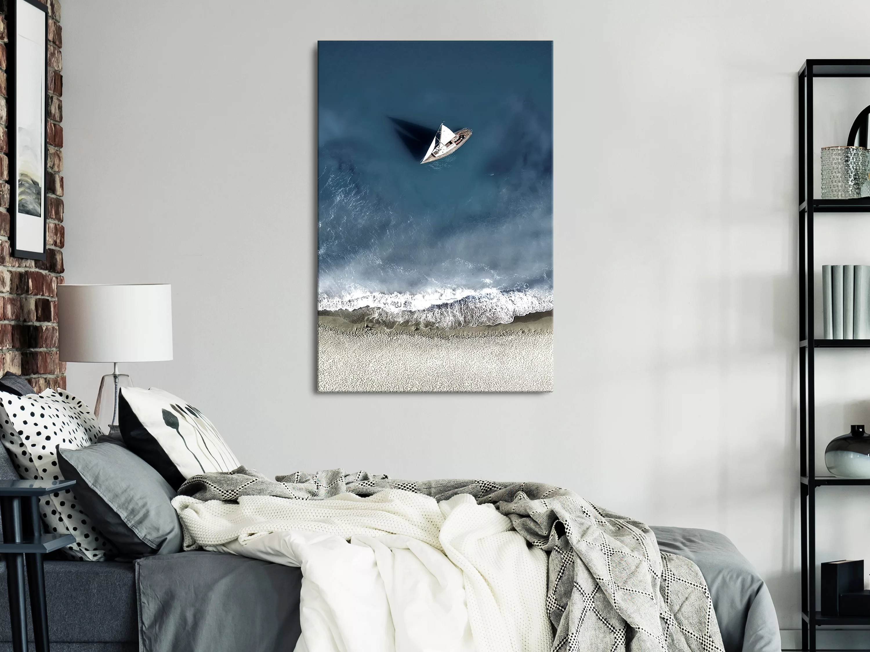 Wandbild - Yacht At Sea (1 Part) Wide günstig online kaufen