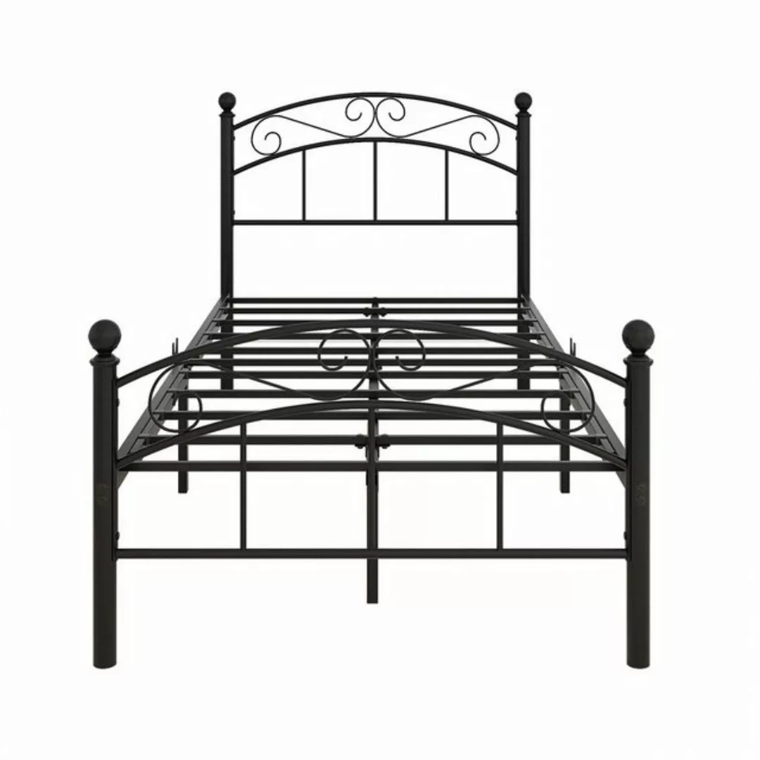 OKWISH Metallbett Eisenbett Einzelbett Gästebett Bett 90x190 (mit Lattenros günstig online kaufen